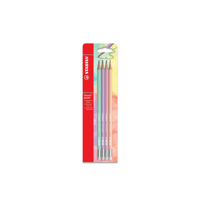 CRAYON NOIR STABILO SWANO HB 4PCS