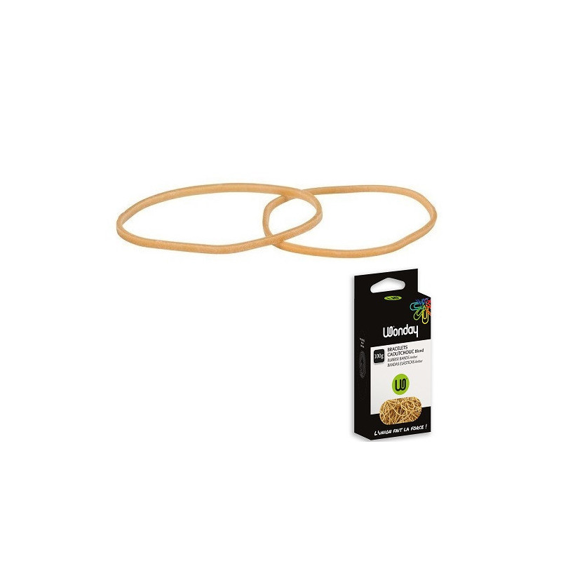 ELASTIQUES 60X1,8MM 100G BOITE WONDAY