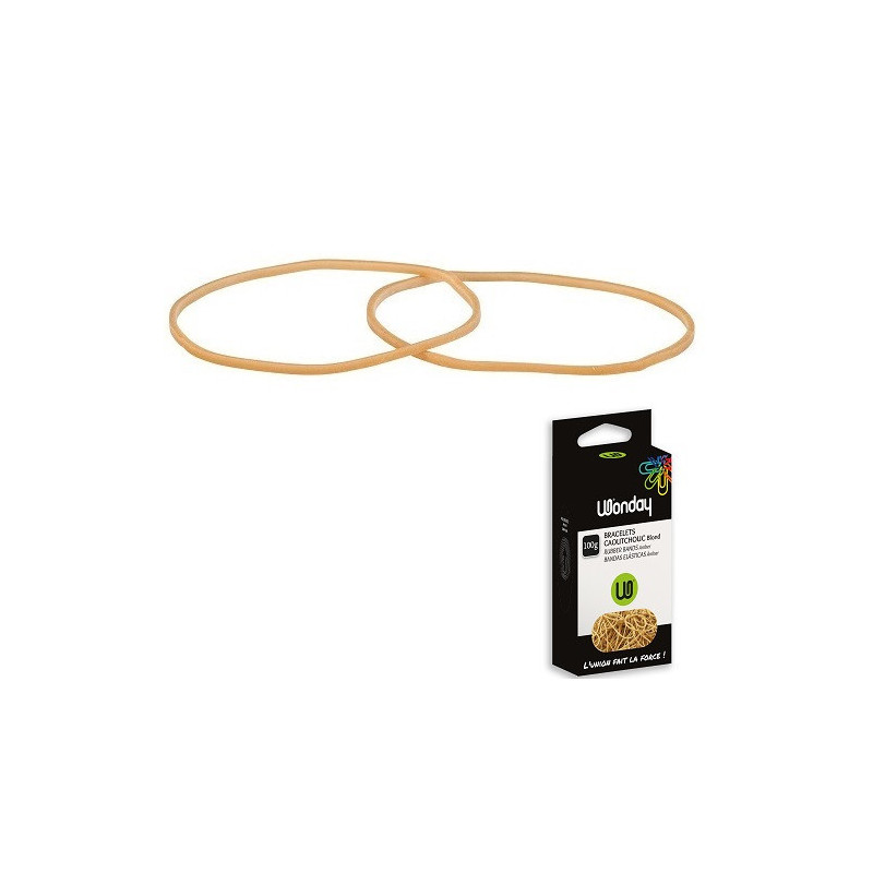 ELASTIQUES 80X1,8MM 100G BOITE WONDAY