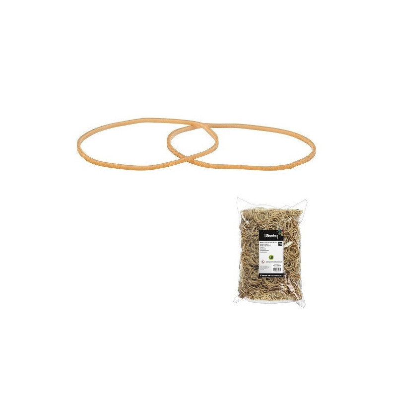 ELASTIQUES 80X1,8MM 1000G SACHET WONDAY