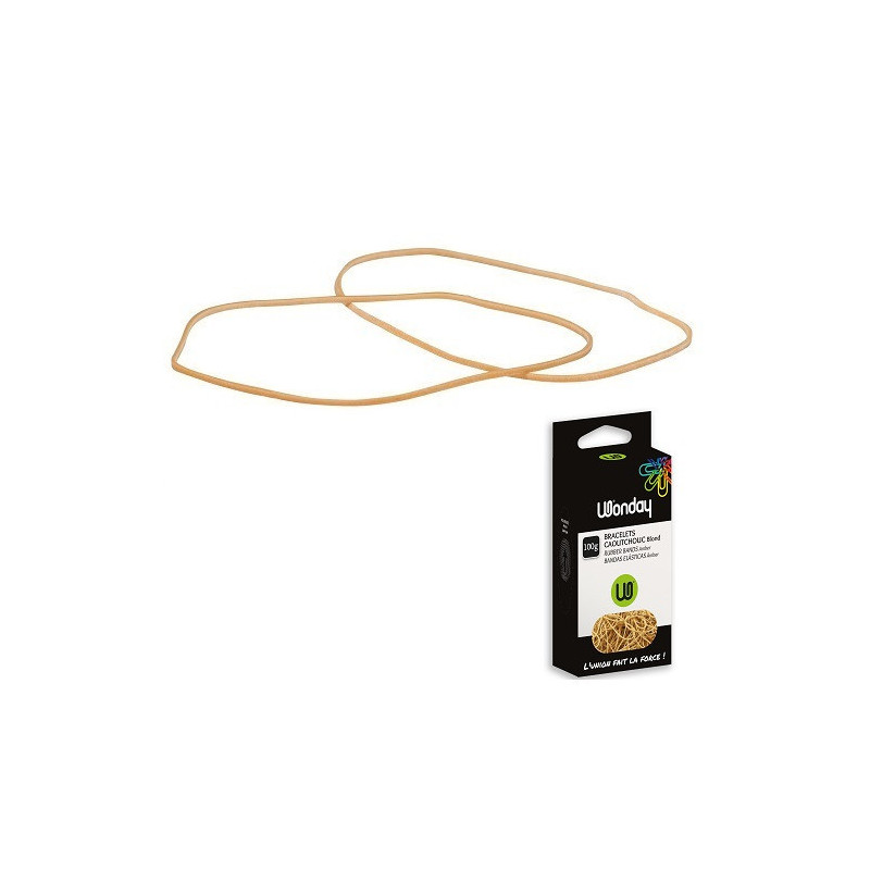 ELASTIQUES 150X1,8MM 100G BOITE WONDAY