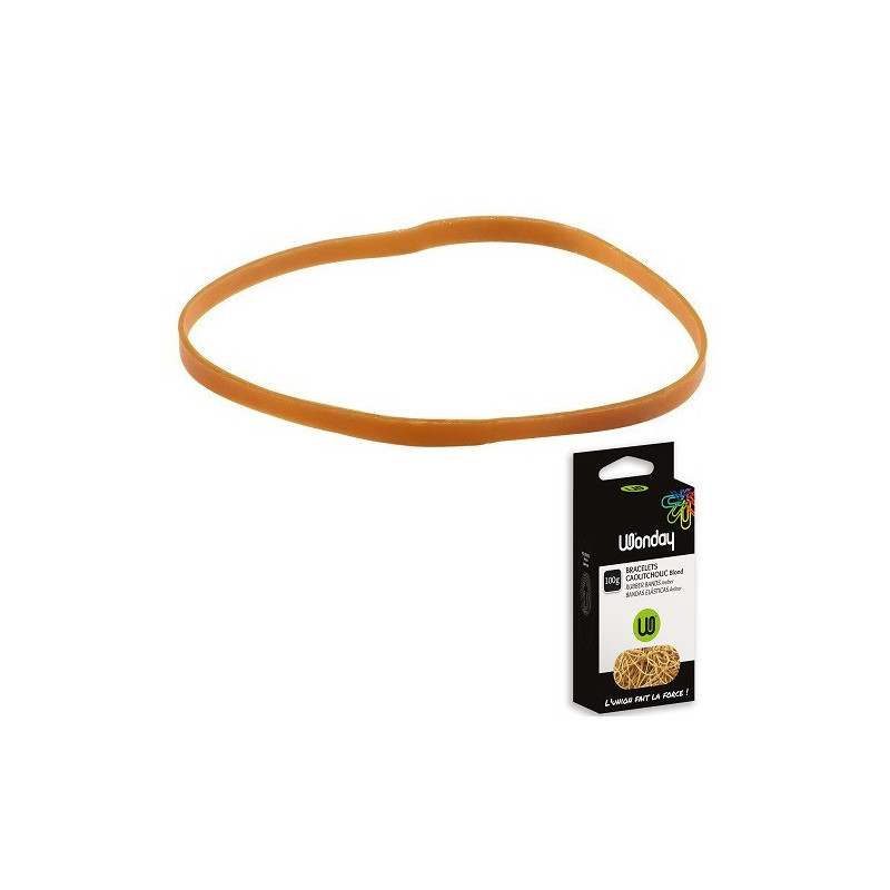 ELASTIQUES 150X6MM 100G BOITE WONDAY