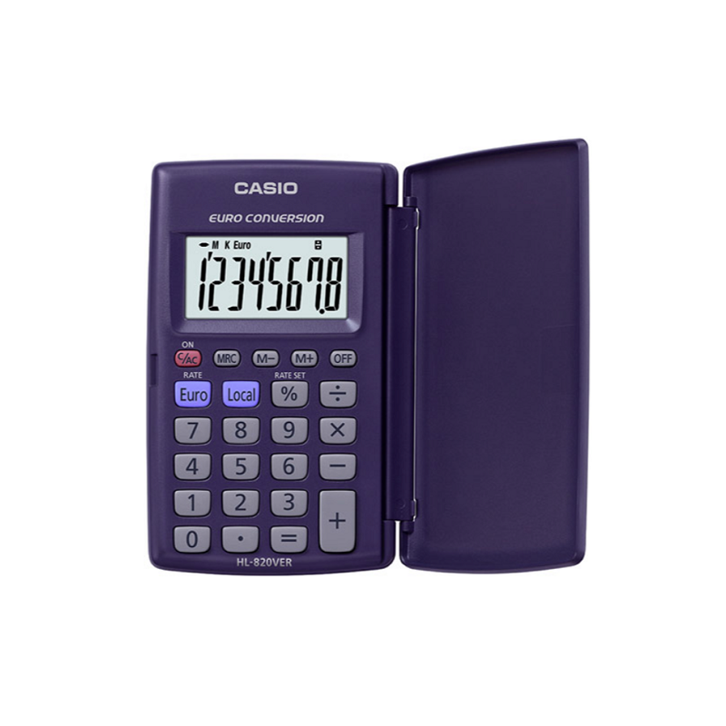 CALCULATRICE POCHE 8 CHIF. CASIO BLEU