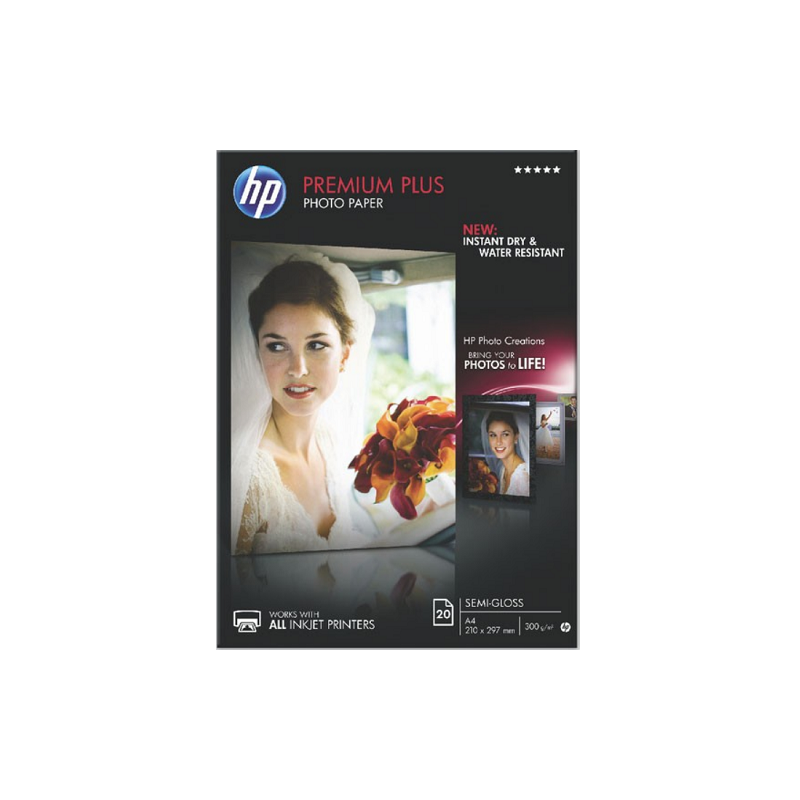 PAPIER PHOTO A4 HP MAT. 300G 20FLS