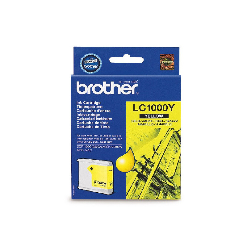 CARTOUCHE IMP. BROTHER DCP130 JAUNE 400P.
