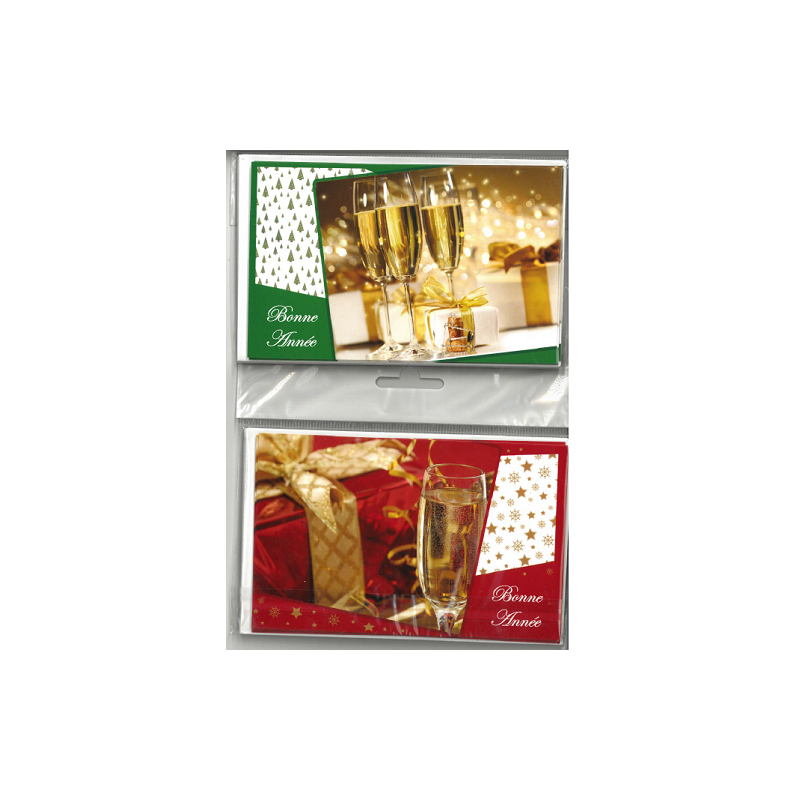 MIGNONNETTE BONNE ANNEE FRANCAIS POCH.10PCS