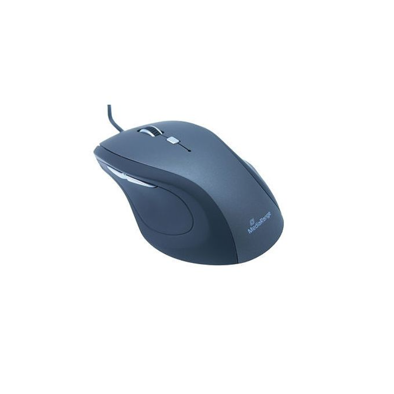 SOURIS MEDIARANGE 5 BOUTONS NOIR/GRIS