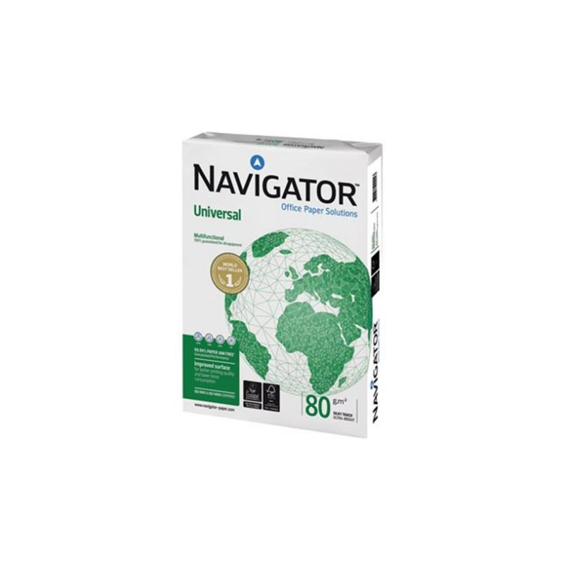 PAPIER REPRO NAVIGATOR UNIVERSAL BLANC A4 80G 500FLS