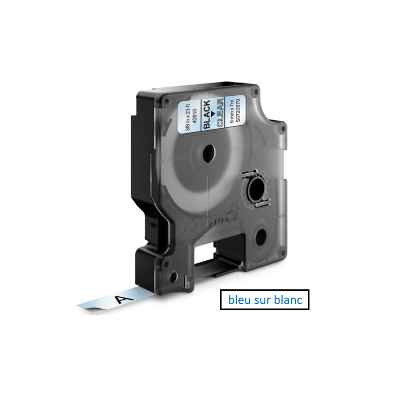 DYMO RUBAN D1 9MMX7M BLEU/BLANC (40914)