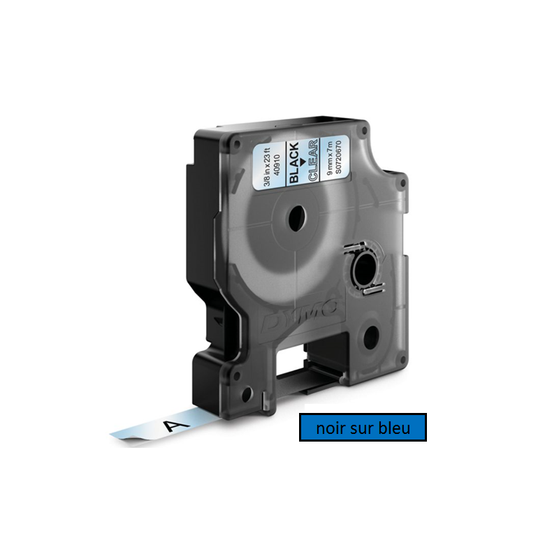 DYMO RUBAN D1 9MMX7M NOIR/BLEU (40916)