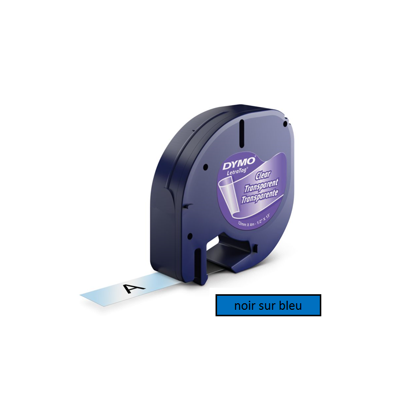 DYMO RUBAN LETRATAG 12MMX4M BLEU