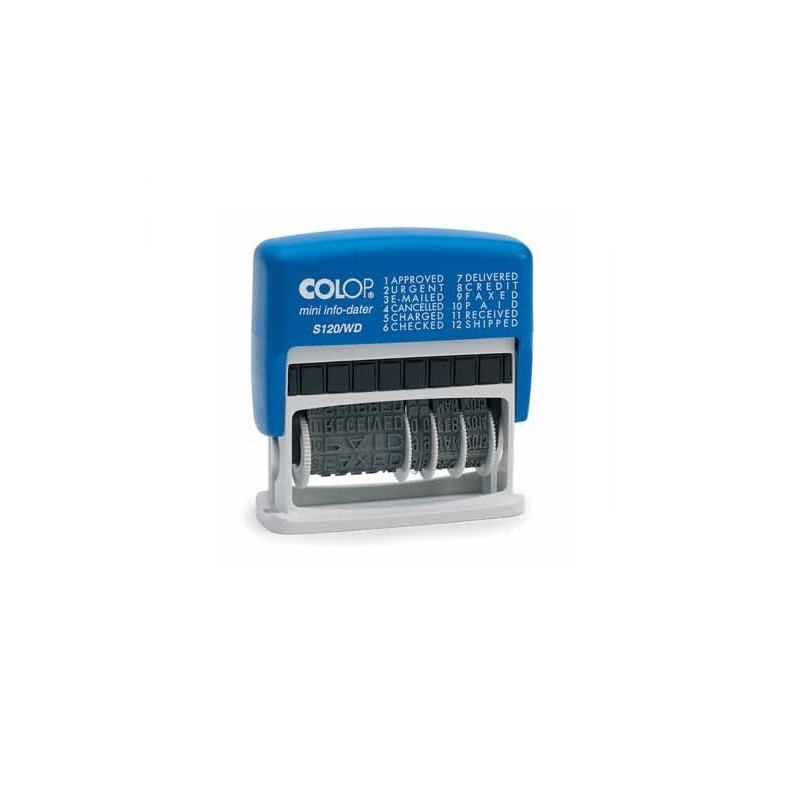 TAMPON COLOP DATEUR MULTIFORM. FRANC. BLISTER