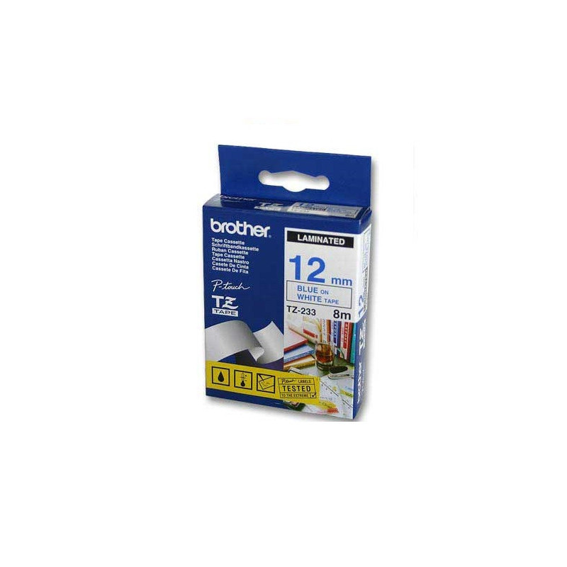 RUBAN BROTHER PT TZ 12MM BLEU/BLANC