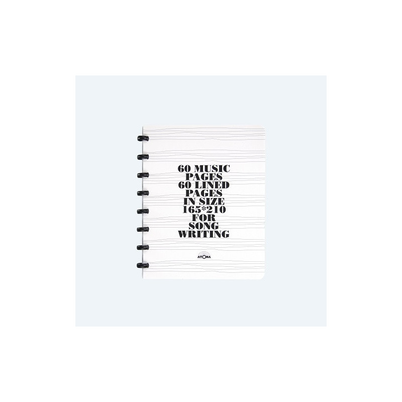 CAHIER ATOMA A5 CARTON MUSIQUE