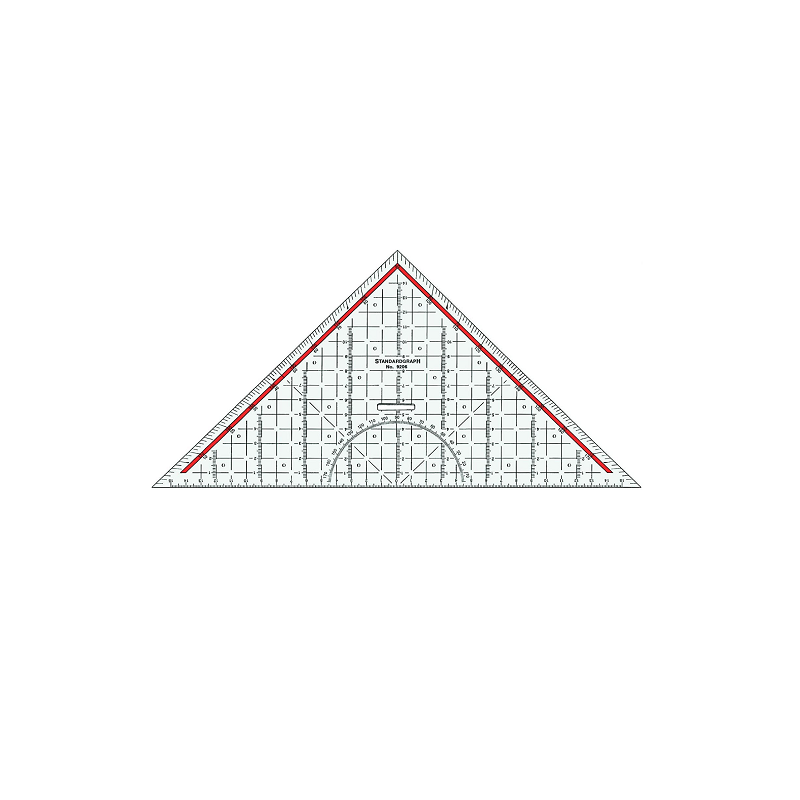 EQUERRE STANDARDGRAPH 32CM AVEC BOUTON