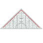 EQUERRE STANDARDGRAPH 32CM AVEC BOUTON