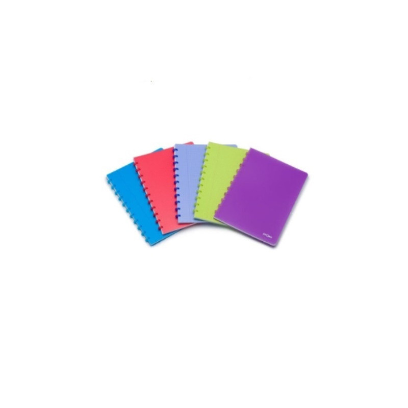 CAHIER ATOMA A5 PLAST. TRANSP. QUA. COM.