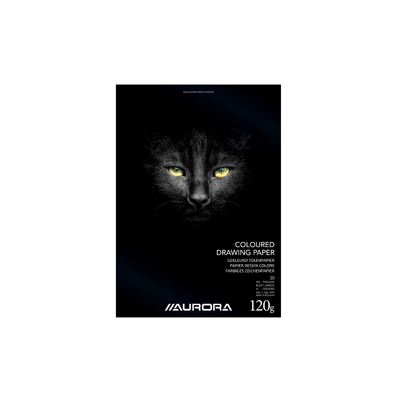BLOC DESSIN COULEUR 245X345MM 120G 20FLS AURORA