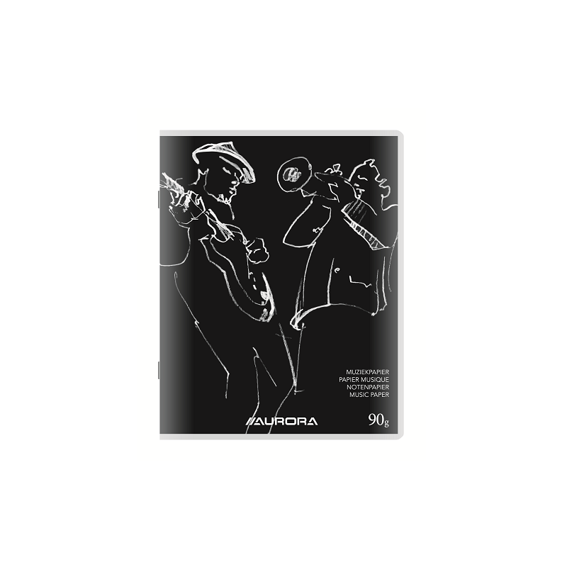 CAHIER AURORA PIQ. A5 20FLS MUSIQUE
