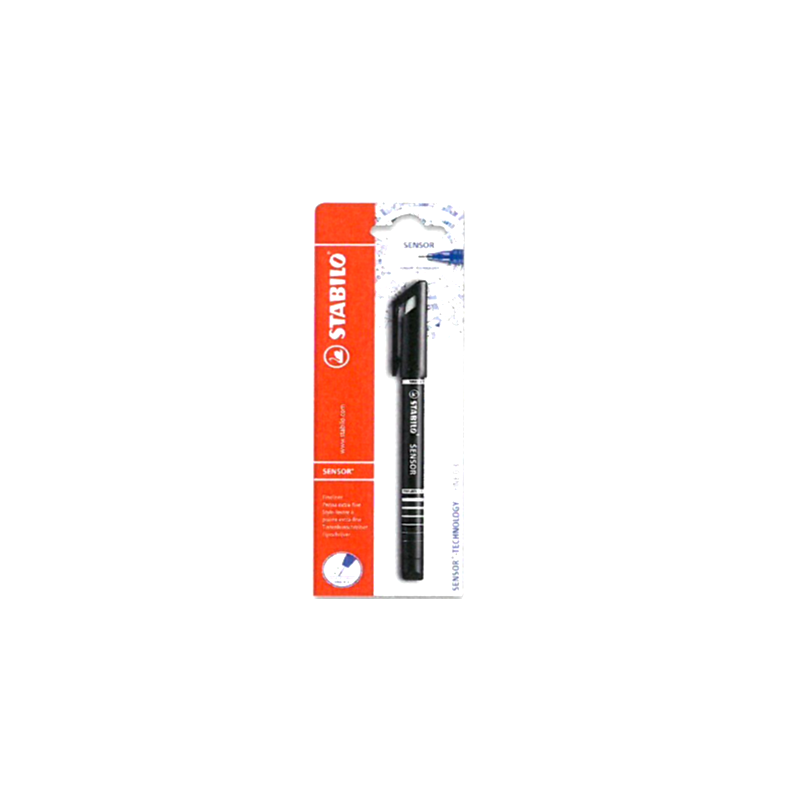 FINELINER STABILO SENSOR 0,3MM NOIR BLISTER