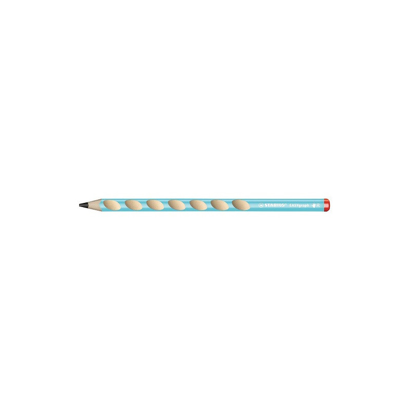 CRAYON NOIR STABILO EASYGRA. HB DROIT. BLEU