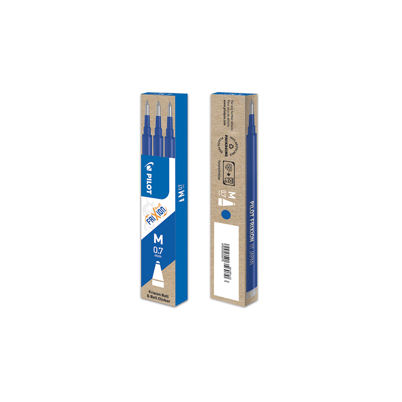 MINE PILOT FRIXION BALL 0,7 BLEU 3PCS