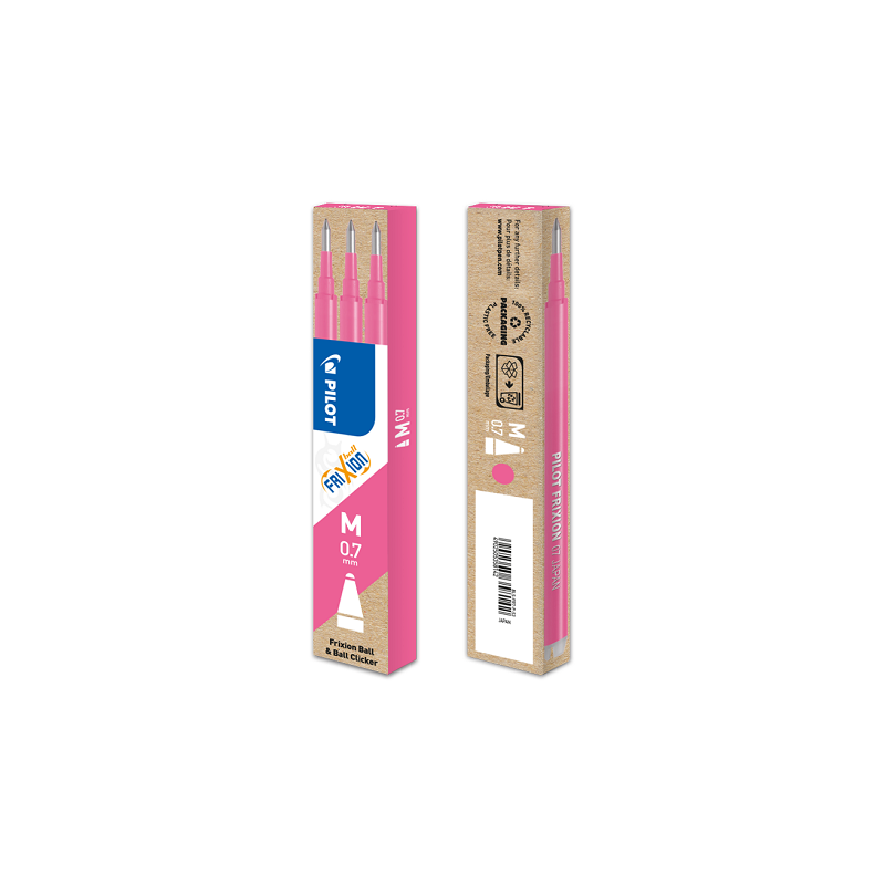 MINE PILOT FRIXION BALL 0,7 ROSE 3PCS