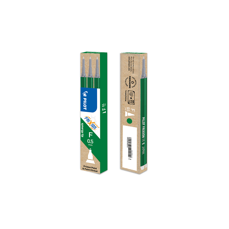 MINE PILOT FRIXION POINT 0,5 VERT 3PCS