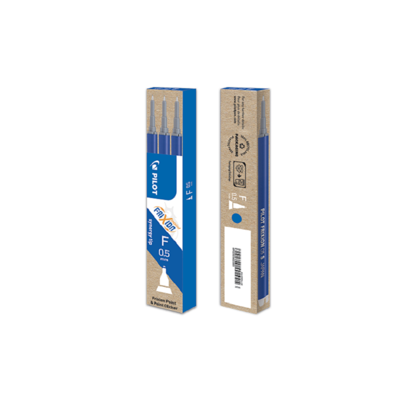 MINE PILOT FRIXION POINT 0,5 BLEU 3PCS