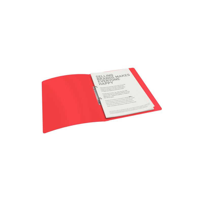CLASSEUR ESSELTE PP VIVIDA 2AN. 16MM ROUGE