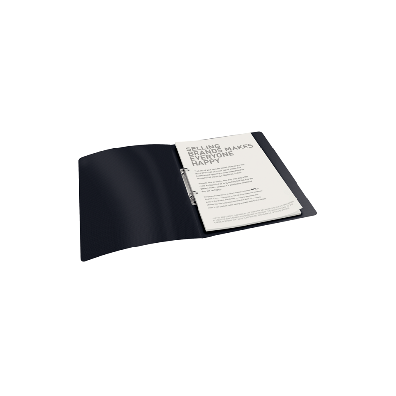 CLASSEUR ESSELTE PP VIVIDA 2AN. 16MM NOIR