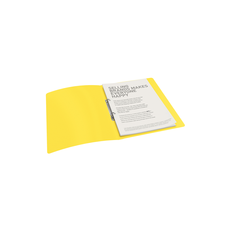 CLASSEUR ESSELTE PP VIVIDA 2AN. 16MM JAUNE