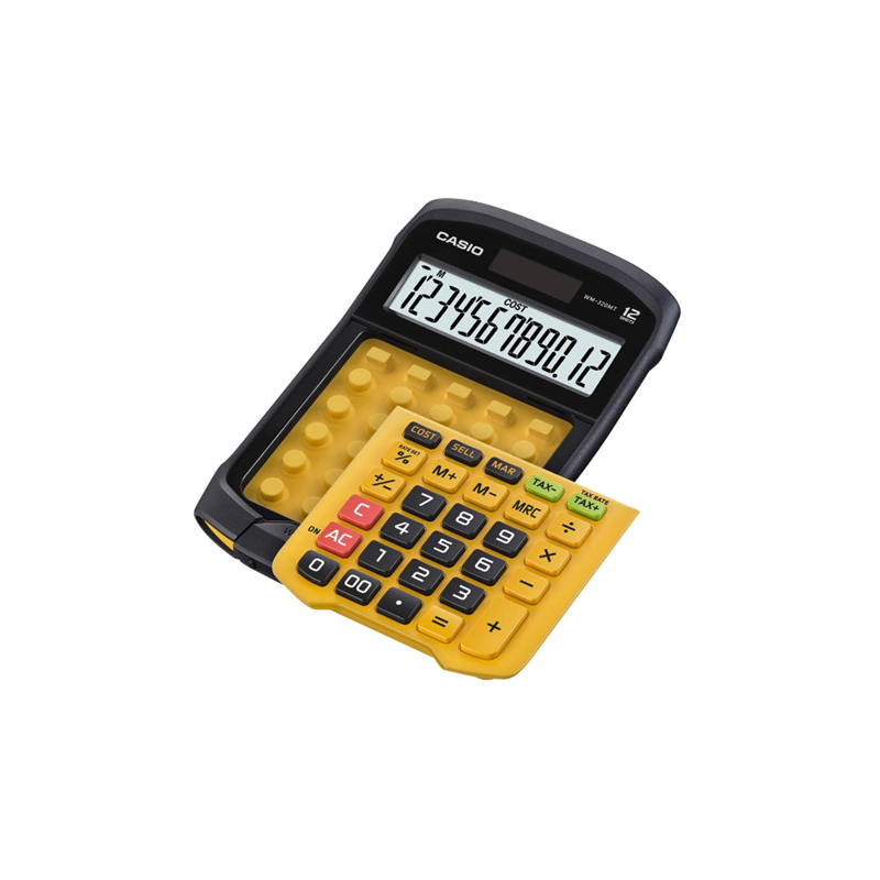 CALCULATRICE TABLE 12 CHIF. CASIO WATER RESIST