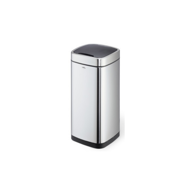 POUBELLE AUTOMATIQUE DURABLE AVEC SENSOR NO TOUCH 35L. ARGENT METALLISE