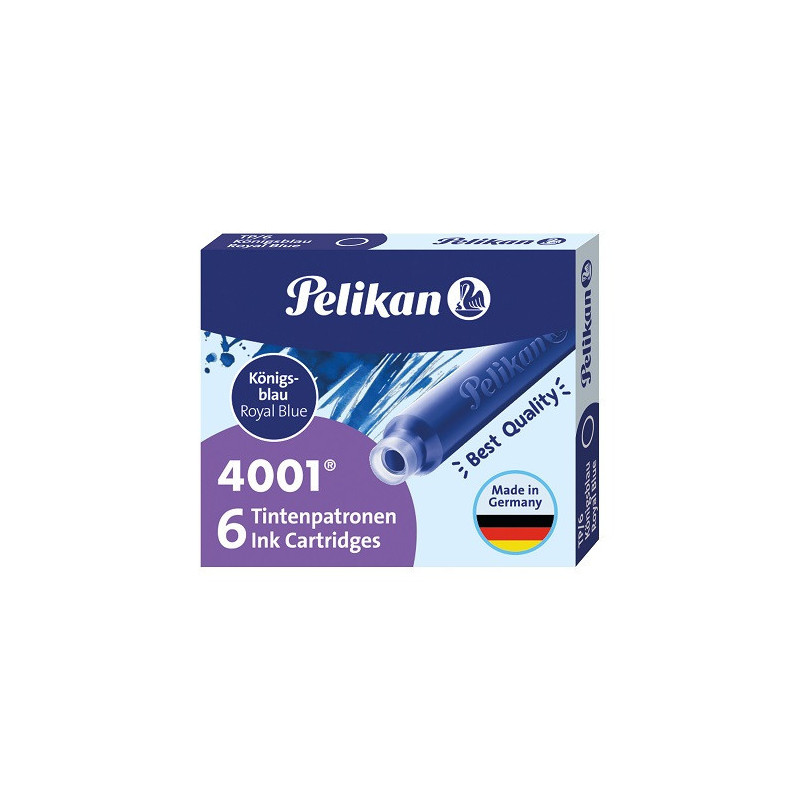 CARTOUCHE ENCRE PELIKAN TP6 BLEU 6PCS (100401545)
