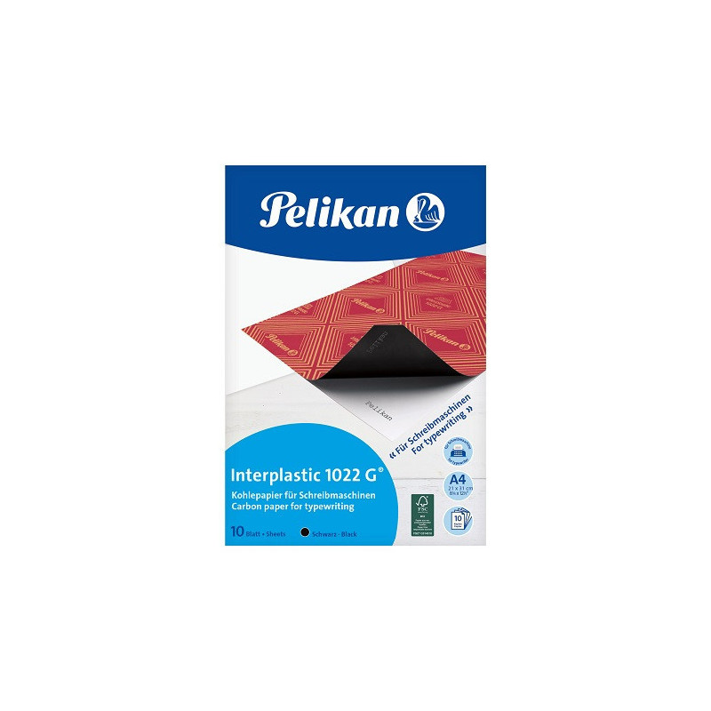 CARBONE PELIKAN MACHINE NOIR POCH.10FLS INTERPLASTIC (100401560)