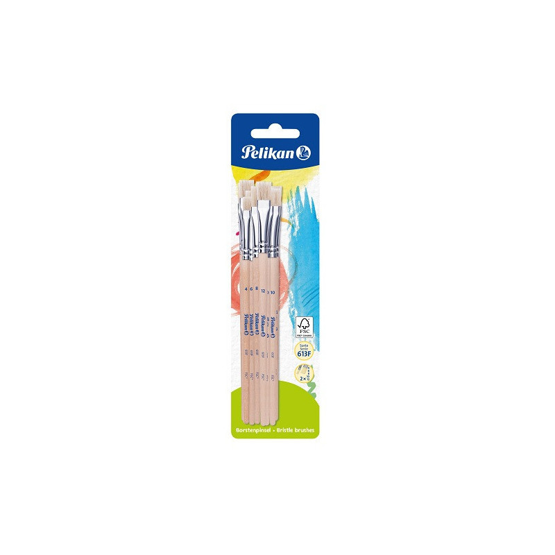 PINCEAU PELIKAN BROSSE 2X 4-6-8-10-12 BLISTER (300008313)