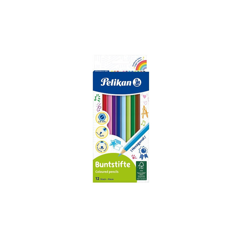 CRAYON COUL. PELIKAN 12PCS (100401614)