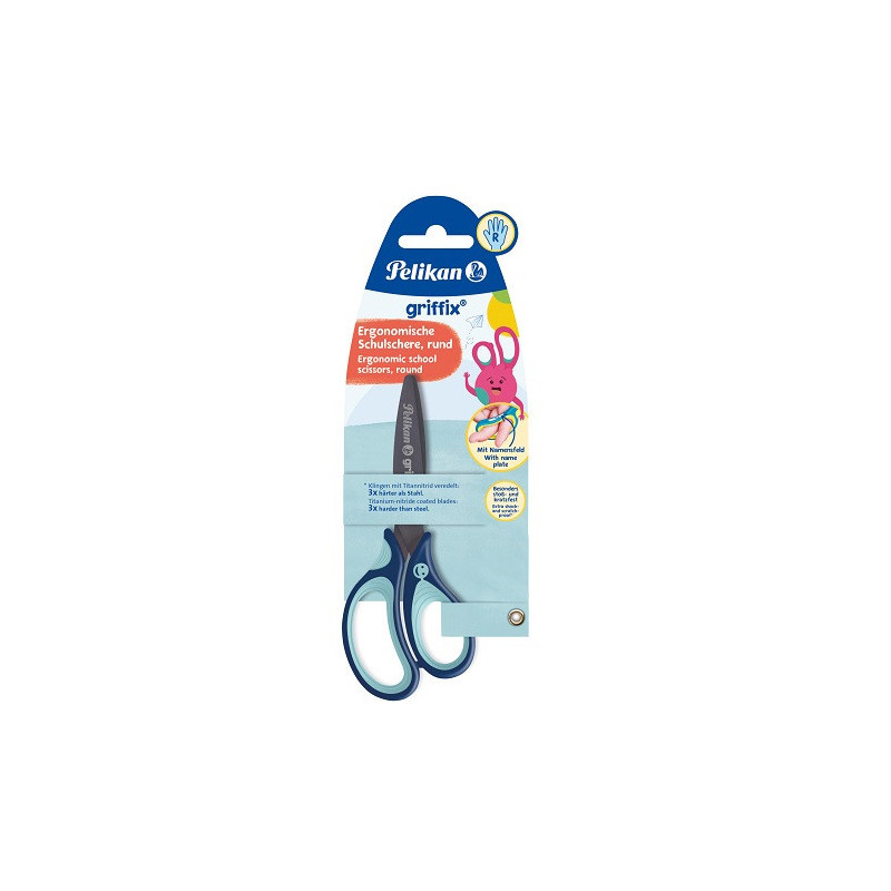 CISEAUX ENFANTS PELIKAN 14CM DROITIER BLEU (100401619)