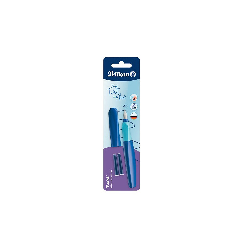 PLUME PELIKAN TWIST BLEU / BLEU CLAIR MEDIUM BLISTER (400195748)