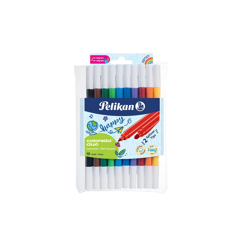 FEUTRE ECO.PELIKAN COLORELLA-DUO 10PCS (400207803)