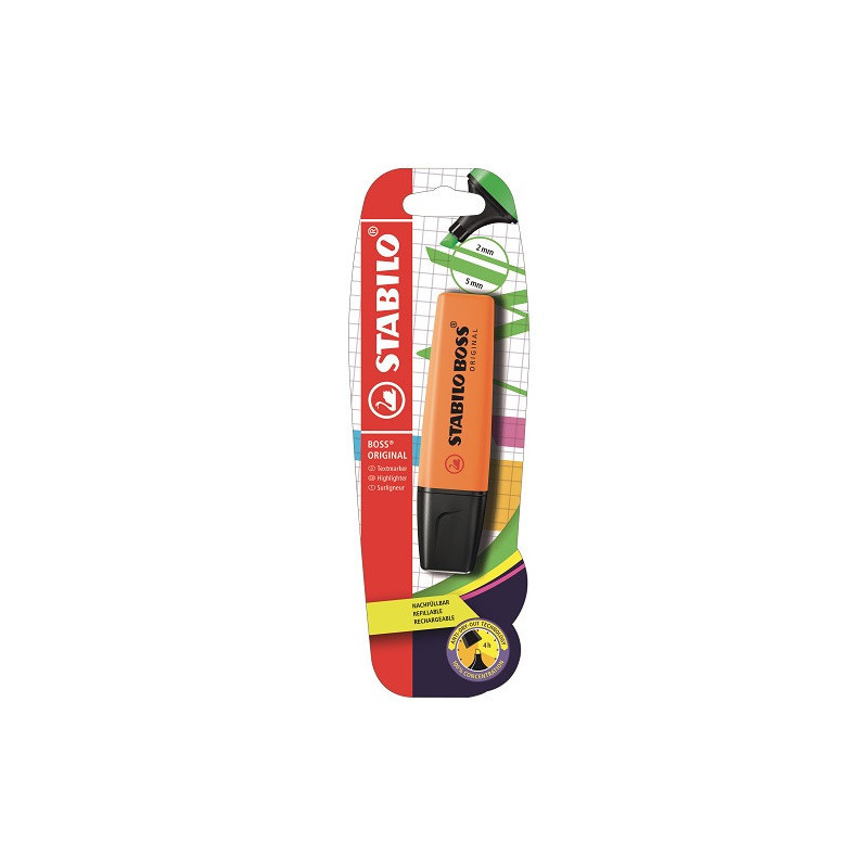 SURLIGNEUR STABILO BOSS ORANGE BLISTER