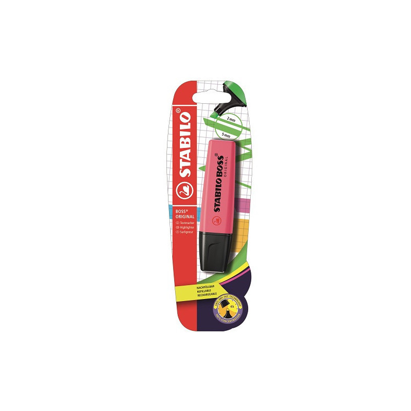 SURLIGNEUR STABILO BOSS ROSE BLISTER