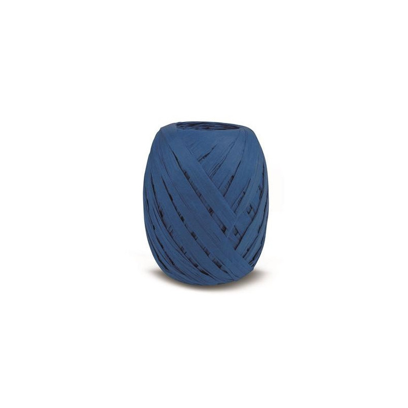 RUBAN CADEAU PATTBERG PELOTE 30M RAFFIA BLEU