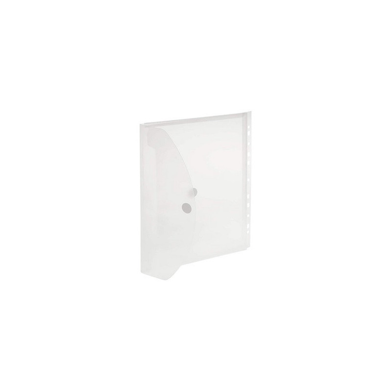 POCHETTE DOCUMENTS FOLDERSYS VELCRO +SOUFFLET A4 TRANSP.