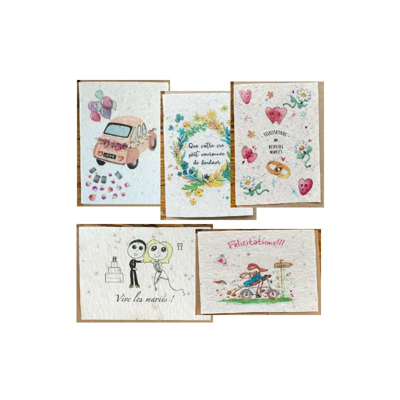 CARTE A PLANTER MARIAGE ASS.