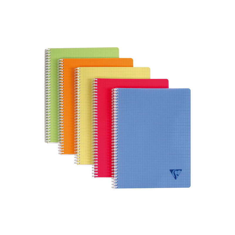 CAHIER CLAIREF. REL.INT. A4 QUAD. 90FLS ASS.