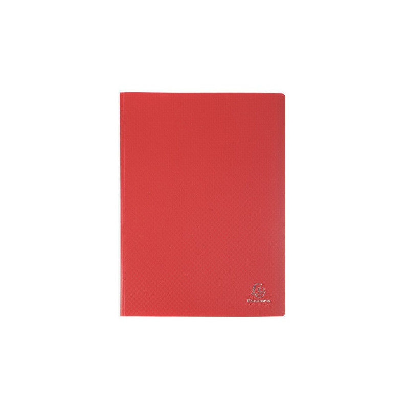 ALBUM PRESENT. A4 EXACOMPTA 40 POCH. ROUGE