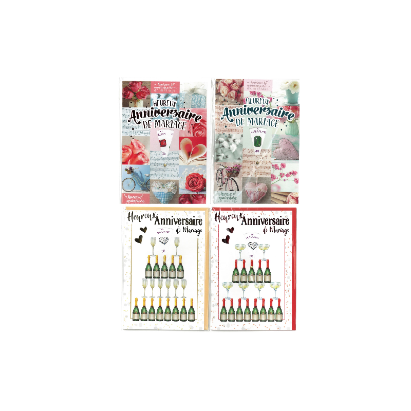 CARTE VOEUX MARIAGE ANNIVERSAIRE FRANCAIS