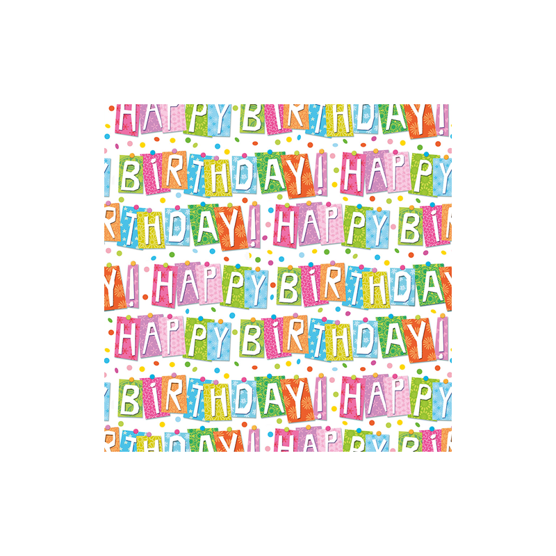 PAPIER CADEAU BSB HAPPY BIRTHDAY